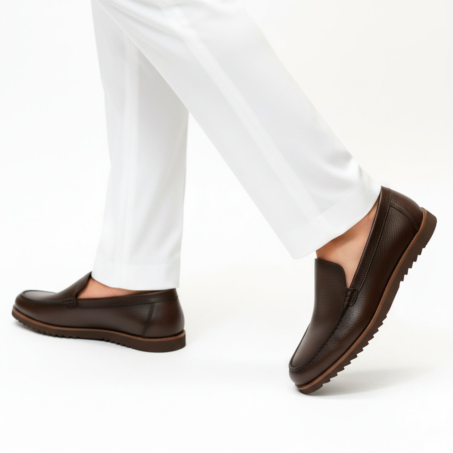 Men’s Premium Leather Loafers – Full Leather Upper ,Leather Inner & Leather Insole #CLL-1