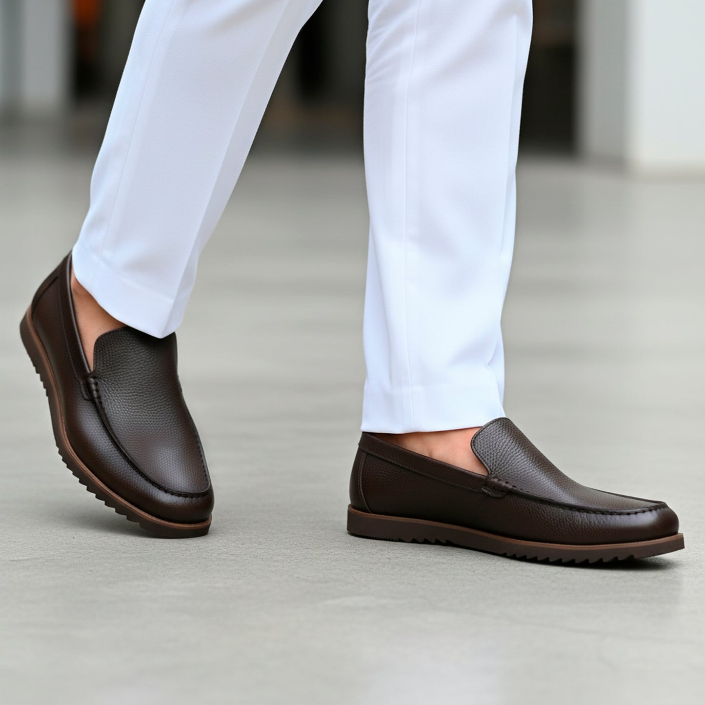 Men’s Premium Leather Loafers – Full Leather Upper ,Leather Inner & Leather Insole #CLL-1
